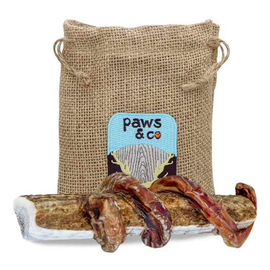 Large/X - Large Wrapped Split Elk Antler Chew - Paws & Co Dog Chews