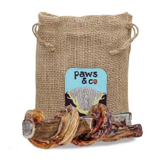 Small/Medium Wrapped Split Elk Antler Chew - Paws & Co Dog Chews