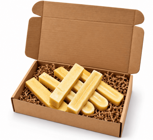 1 LB Yak Cheese Chew Box - Paws & Co Dog Chews