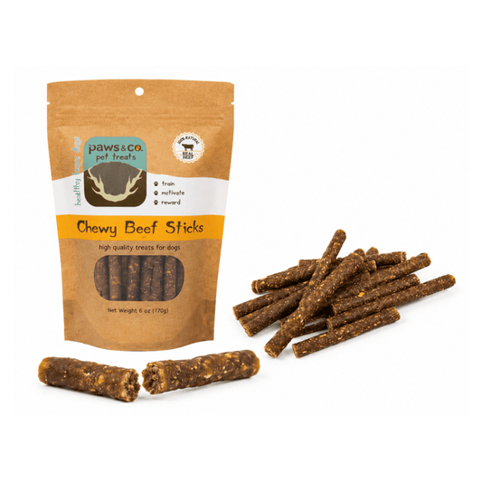 Chewy Beef Stick - Paws & Co Dog Chews