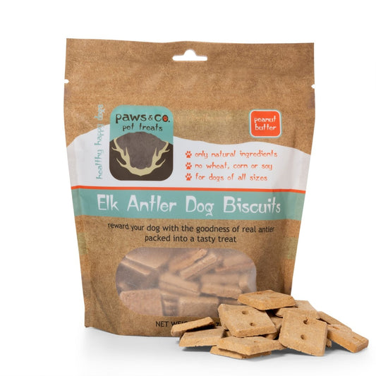 Elk Antler Dog Biscuits - Paws & Co Dog Chews