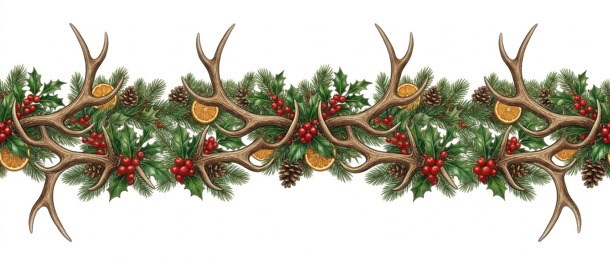 paws_and_co_elk_antler_border_with_christmas_decorations