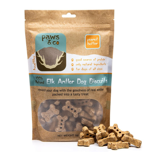 Elk Antler Dog Biscuits - Paws & Co Dog Chews