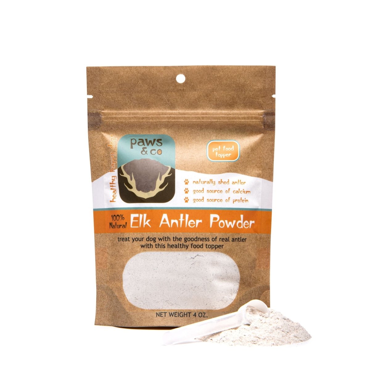 Elk Antler Powder Food Topper - Paws & Co Dog Chews