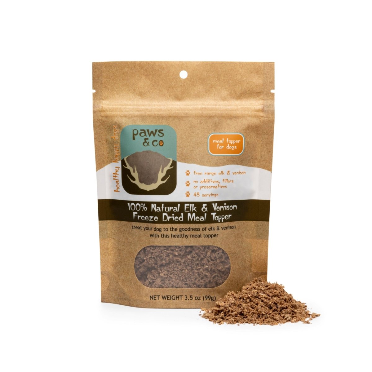 Elk & Venison Freeze Dried Meal Topper - Paws & Co Dog Chews