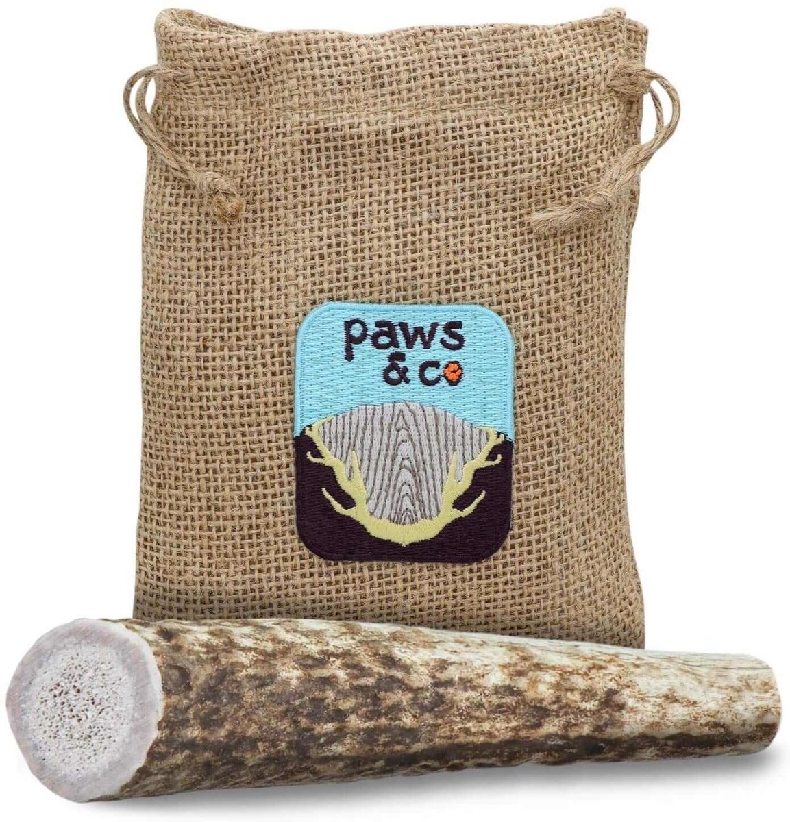 Small Whole Elk Antler Chew - Paws & Co Dog Chews