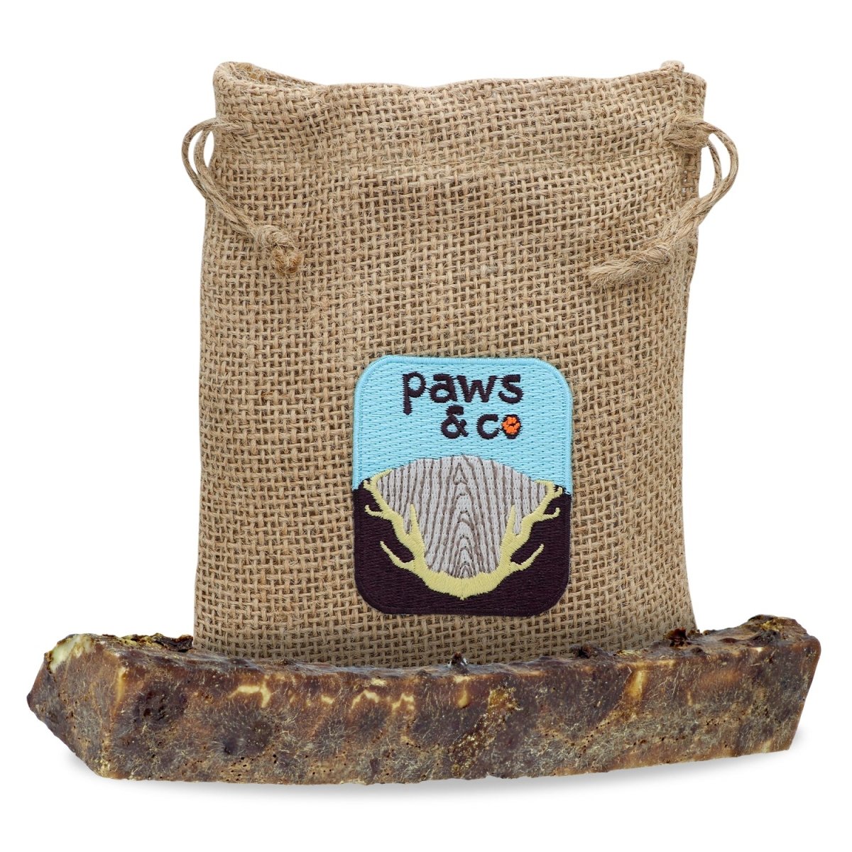 Split Elk Antler Chews Dipped in Beef Liver - Paws & Co Dog Chews