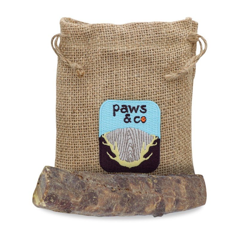 Split Elk Antler Chews Dipped in Beef Liver - Paws & Co Dog Chews