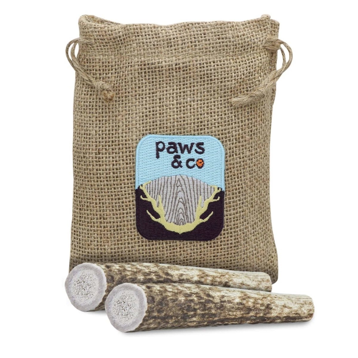 Whole Elk Antler Chews - Paws & Co Dog Chews